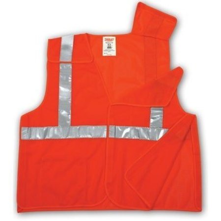 TINGLEY Job Sight HighVisibility Orange Breakway Mesh Vest, M V70529.S-M